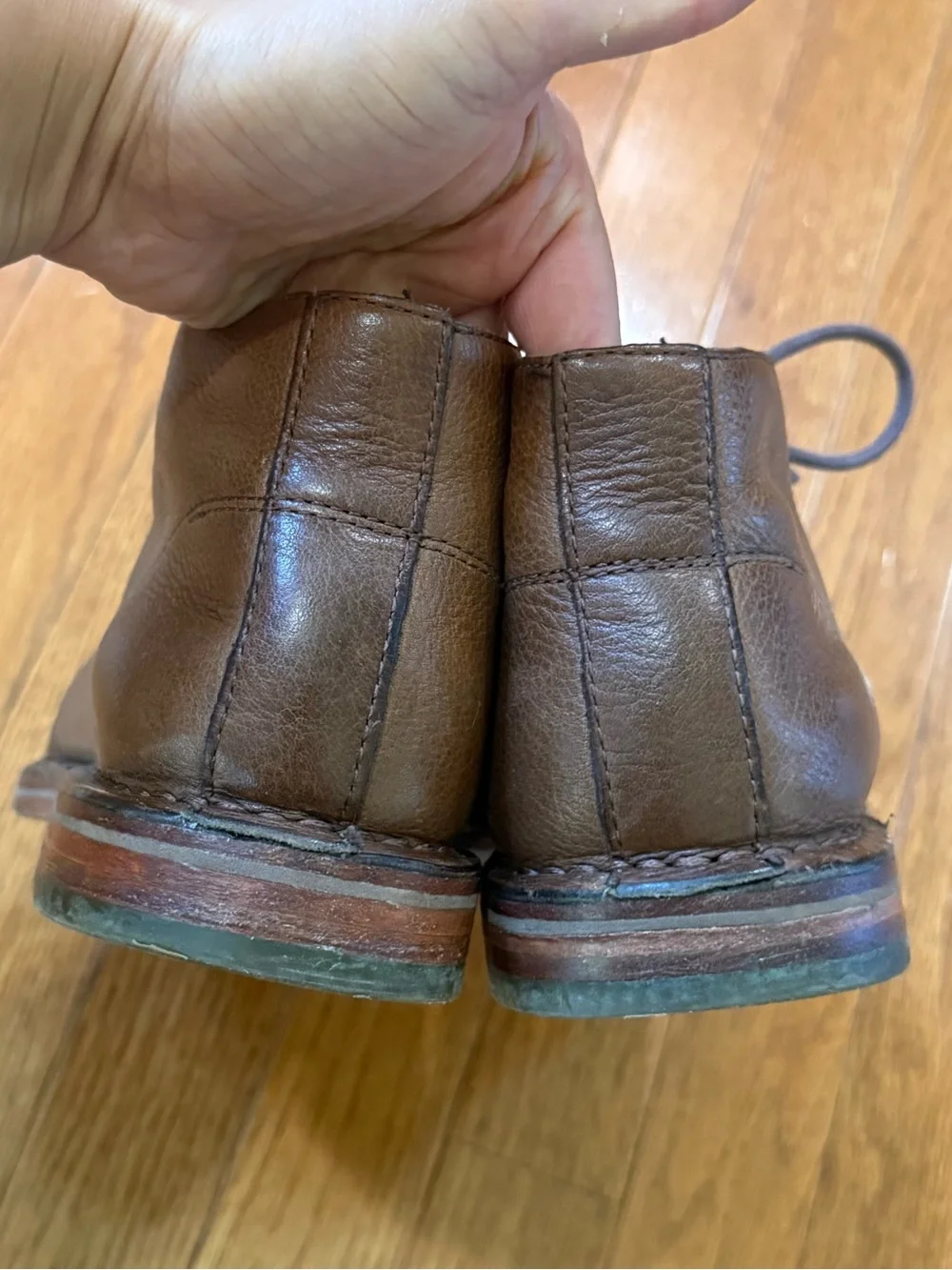 Cole Haan Men's 8M Glenn Leather Chukka Boots Brown Ankle Desert Shoes C11777